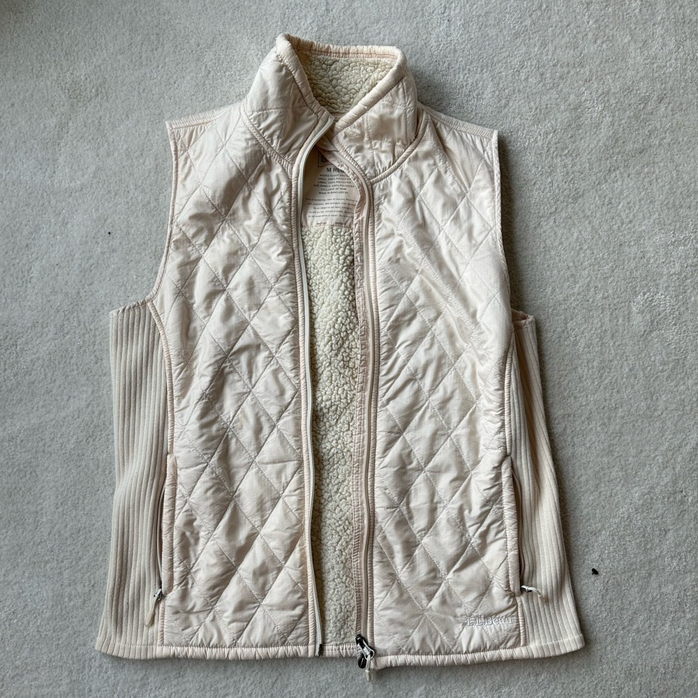 Cream winter vest